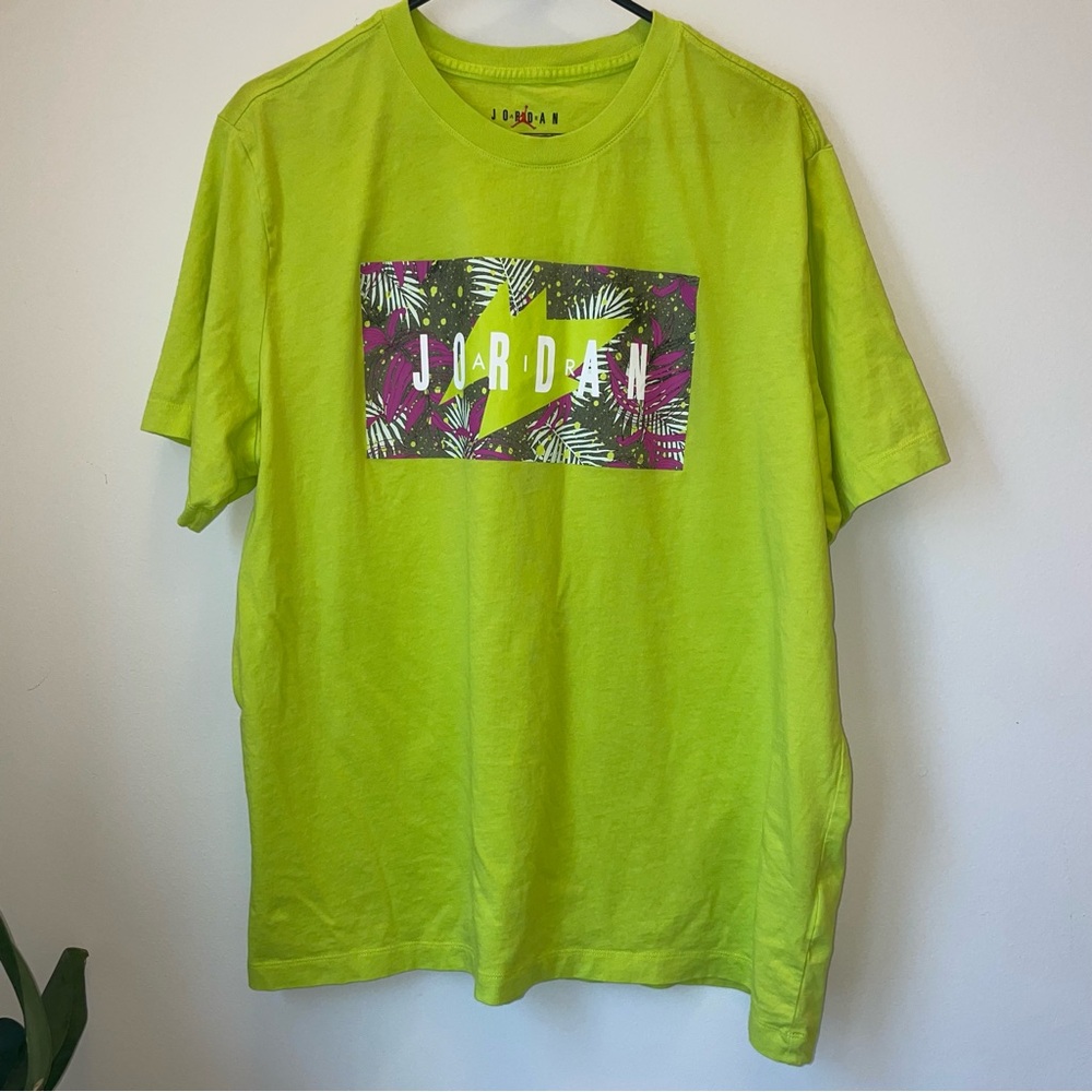 Air Jordan Lime Green Graphic T-Shirt